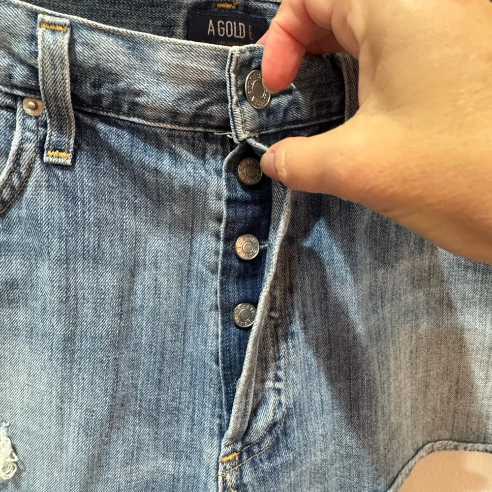 Agolde Parker Jean Shorts size 28 Distressed